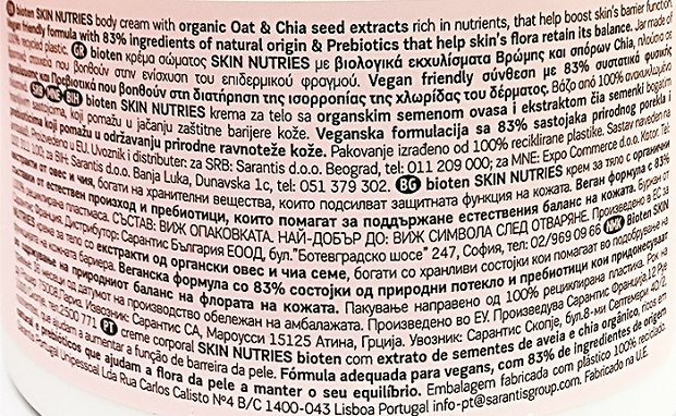 Bioten Skin Nutries Healthy Habit Body Cream 250ml