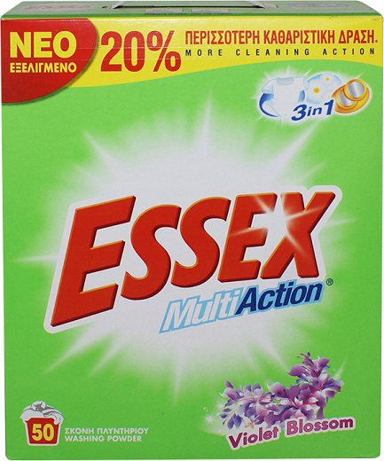 Essex Multi Action Violet Blossom Σκόνη 50 Πλύσεις 2.5kg
