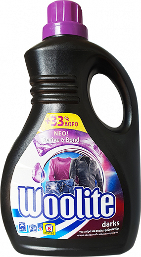 Woolite Liquid For Black & Darks Clothes & Jeans 25+8 Washes 2L