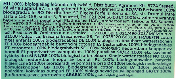 Septona Calm n Care Bio Μπατονέτες Ασφαλείας Βιοδιασπώμενες  50Τεμ