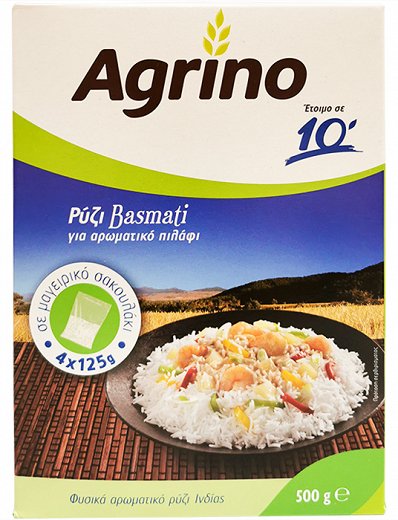 Agrino Basmati Rice In Cooking Bags 4x125g