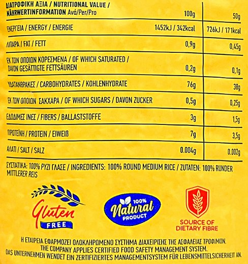 Bali Round Medium Rice 1kg