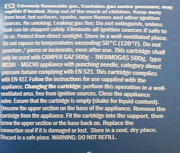 Camper Gaz Βουτάνιο Μεγάλο 500g
