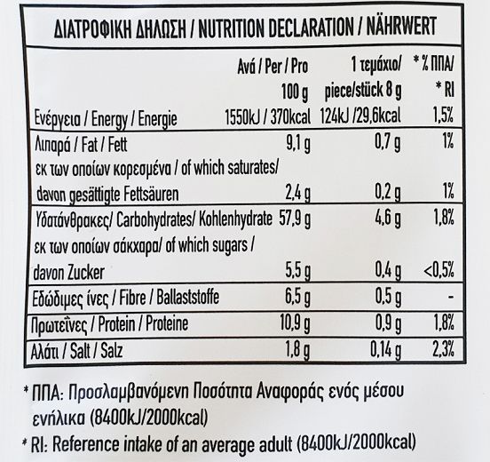 Tsatsakis Breadsticks With Greek Graviera Cheese 180g