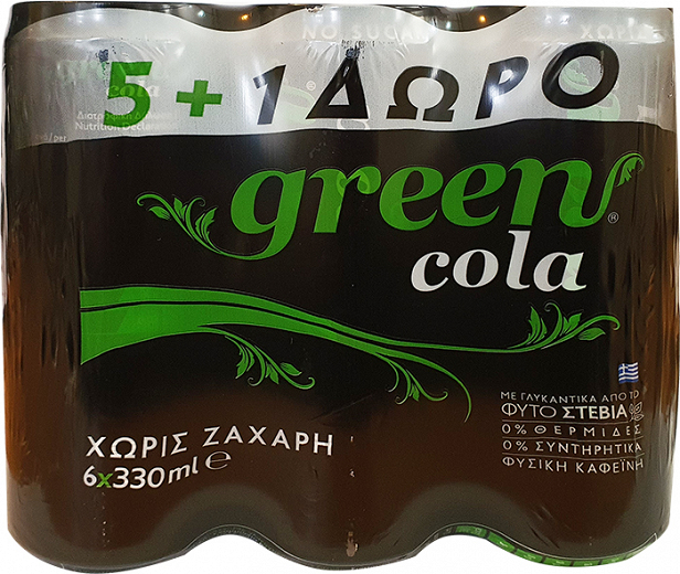 Green Cola 5+1X330ml