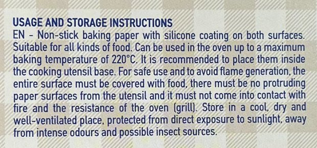 Tani Home Non Stick Baking Paper Pre Cut Sheets 18Pcs