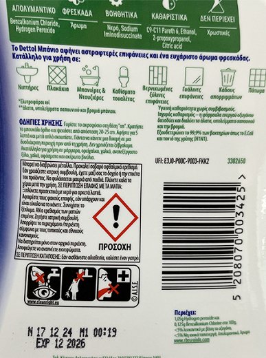 Dettol Power & Pure Σπρέι Μπάνιου 750ml