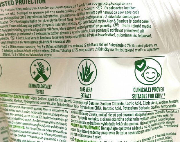Dettol Hydrate Aloe & Bamboo Hand Wash Refill 500ml