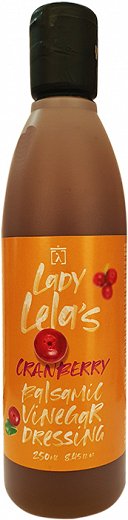 Lady Lela's Cranberry Balsamic Vinegar Dressing Gluten Free 250ml