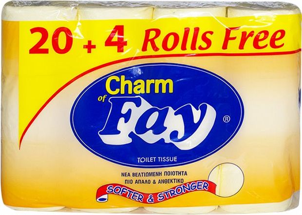 Fay Charm Peach Toilet Paper 20+ 4 Pcs Free