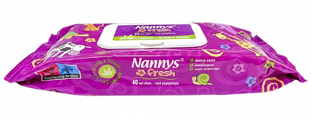 Nannys Baby Wipes Aloe Camomile 40Pcs