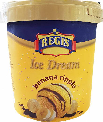Regis Ice Dream Παγωτό Μπανάνα Ripple 1L