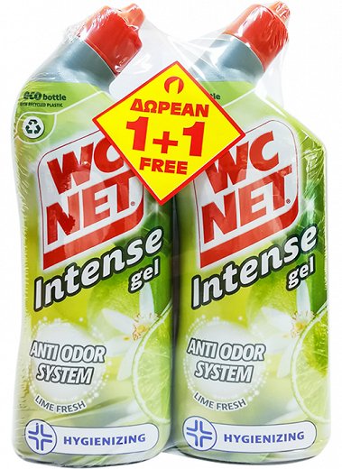 Wc Net Lime Fresh Toilet Cleaning Liquid 750ml 1+1 Free