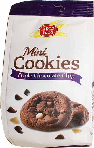 Frou Frou Mini Cookies Triple Chocolate Chip 120g