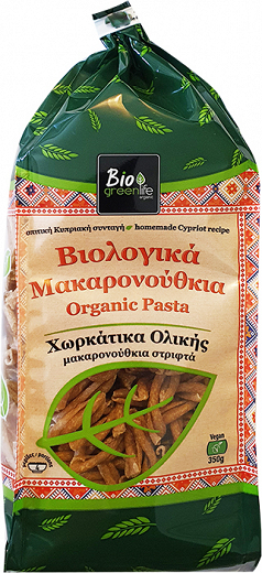 Bio Green Life Organic Whole Grain Traditional Twisted Pasta 350g