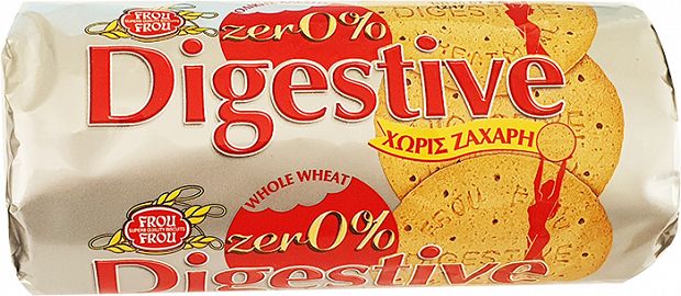 Frou Frou Digestive Whole Wheat Zer 0% Sugar Free 240g