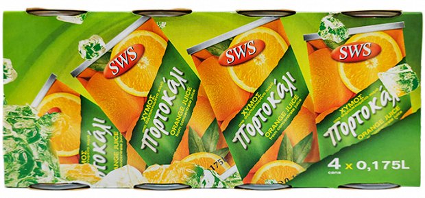 Sws Orange Juice 4X175ml