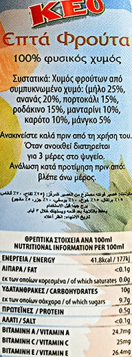 Keo 7 Fruits Juice 250ml
