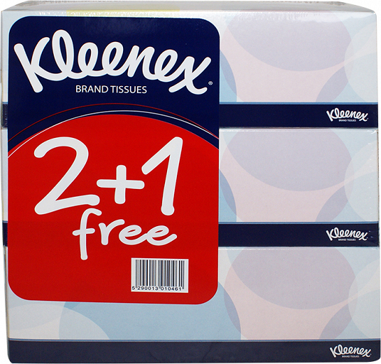 Kleenex Family Χαρτομάντηλα 150Τεμ 2+1 Δωρεάν