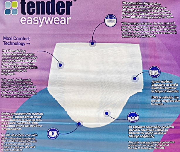 Tender Easywear Medium 18Pcs