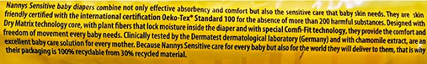Nannys Sensitive Chamomile 7 Jumbo Plus 36Pcs