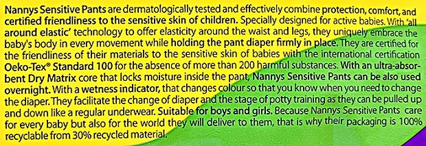 Nannys Sensitive Pants 6 Jumbo 31Τεμ