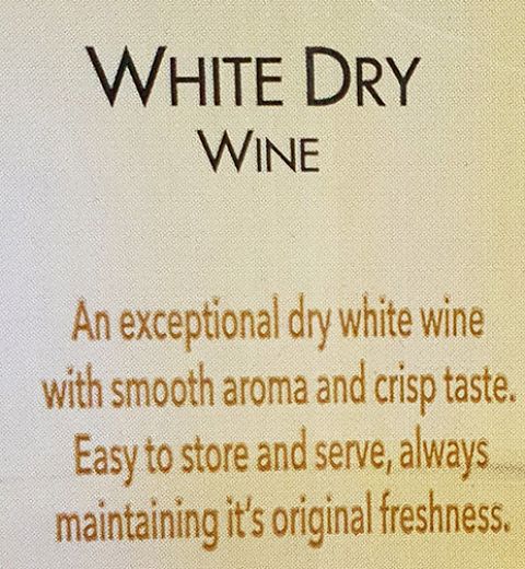 Keo White Dry Wine 1L