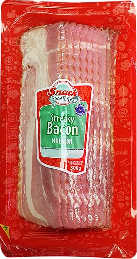 Snack Streaky Bacon Slices 300g