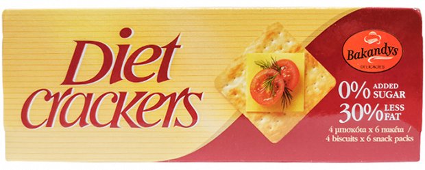 Bakandys Diet Crackers 200g