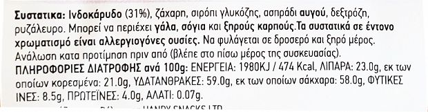 Bakandys Μικρά Κέικ Ινδοκάρυδο 220g
