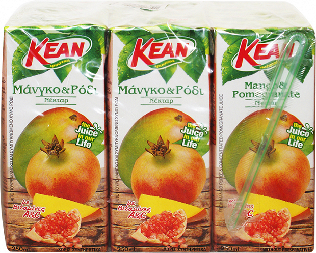 Kean Mango Pomegranate Juice 9x250ml