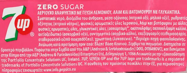 7Up Pink Lemonade Zero Sugar 6X330ml