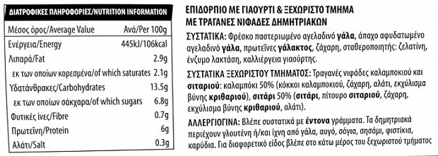 Zita Lactose Free Strained Yoghurt With Cereals 3x175g