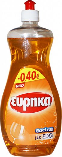 Eureka Extra Vinegar Dish Liquid 750ml -0.40€