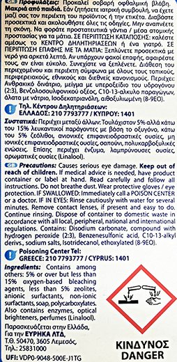 Εύρηκα Active Care Σκόνη 16 Πλύσεις 800g