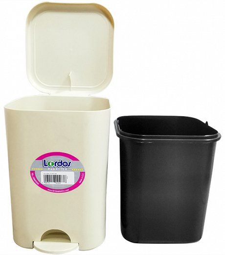 Lordos Plastic Bin Various Colours 7L 1Pc