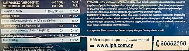 Edesma Μπιφτέκια Κοτοπούλου 4Τεμ 480g