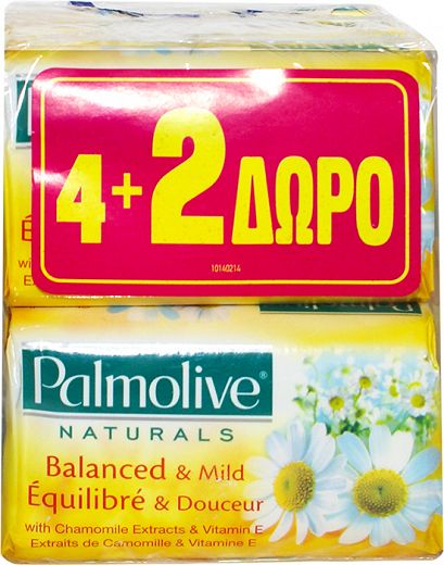 Palmolive Naturals Balance & Softness Soap Bars 120g 4+2 Free