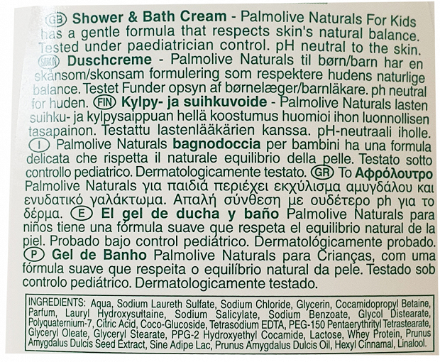 Palmolve Naturals Kids Shower & Bath 750ml -40%