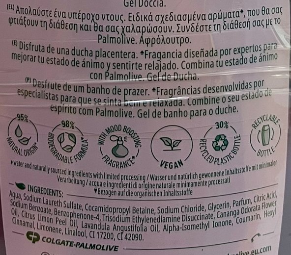 Palmolive Aroma Essence Ultimate Relax Shower Gel 2x500ml Mega Pack