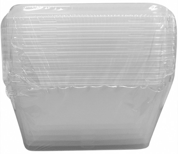 Pip Plastic Square Storage Containers With Lid 650cc 6Pcs