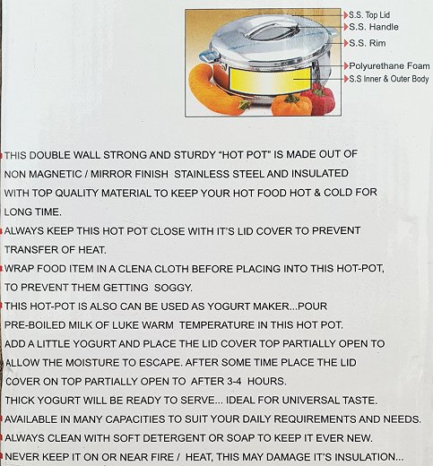 Maximus Stainless Steel Hot Pot 10L