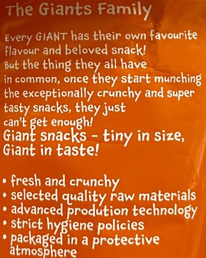 Giants Pops Τυρί Τσένταρ 35g