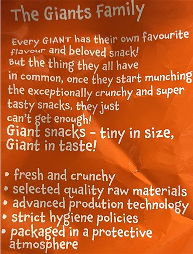 Giants Pops Τυρί Τσένταρ 100g