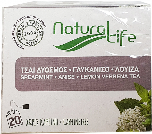 Natural Life Τσάι Δυόσμος Γλυκάνισο Λουίζα 20Τεμ