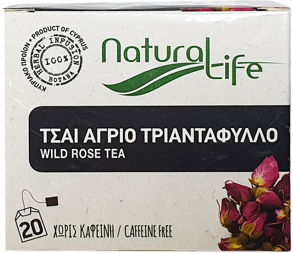 Natural Life Τσάι Άγριο Τριαντάφυλλο 20Τεμ