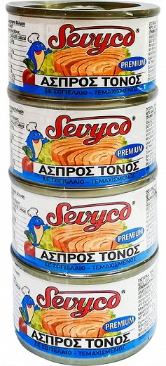 Sevyco Άσπρος Τόνος Σε Σογιέλαιο 4X95g