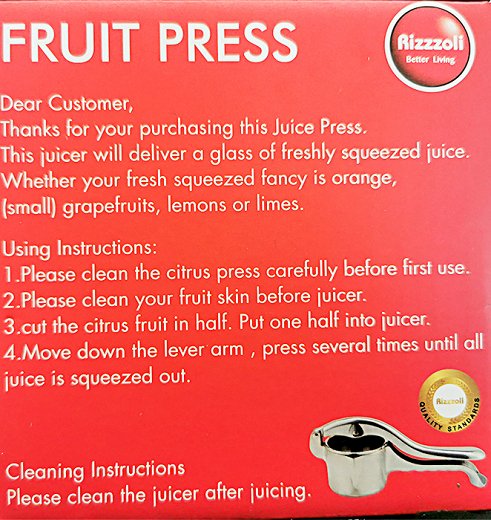 Rizzzoli Fruit Press Αποχυμωτής 1Τεμ