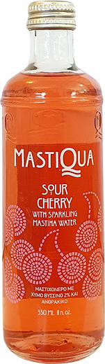 Mastiqua Sour Cherry With Sparkling Mastiha Water 330ml