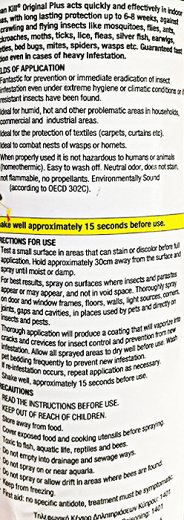 Clean Kill Original Spray Insecticide For Mosquitos, Flies, Ants, Cockroach 375ml